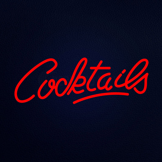 Cocktails 24" x 10" LED Neon Sign