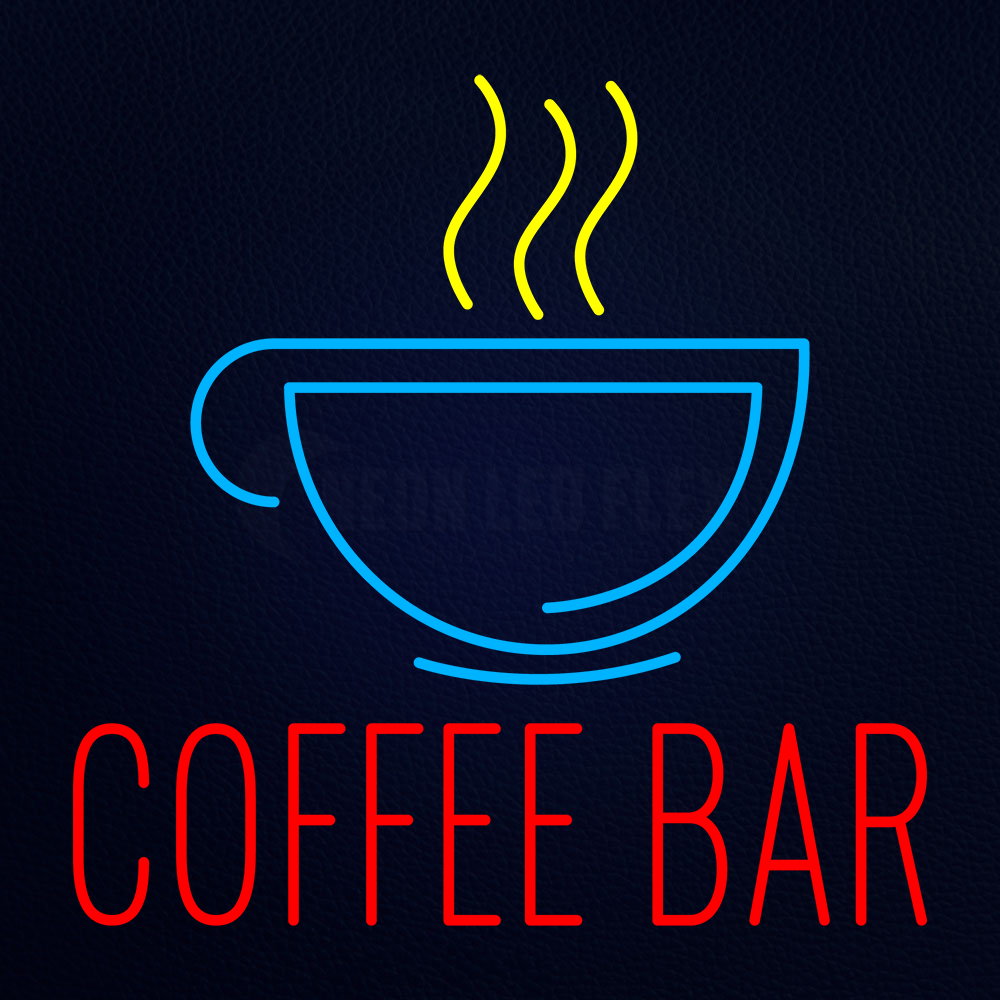 Coffee Bar 24" x 24" LED Neon Sign