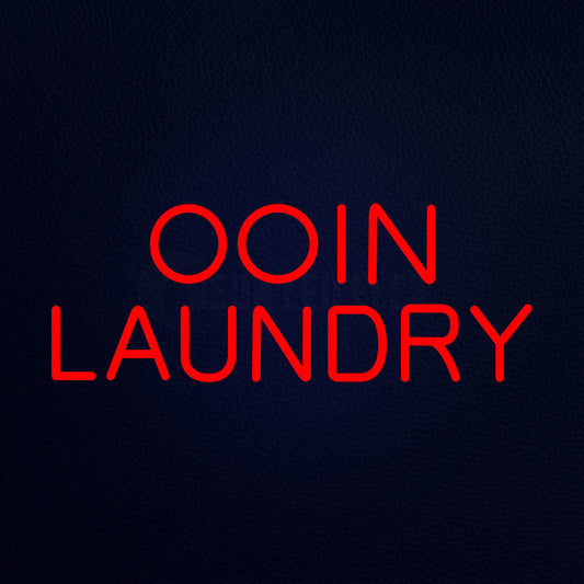 Coin Laundry 10" x 24" LED Neon Sign