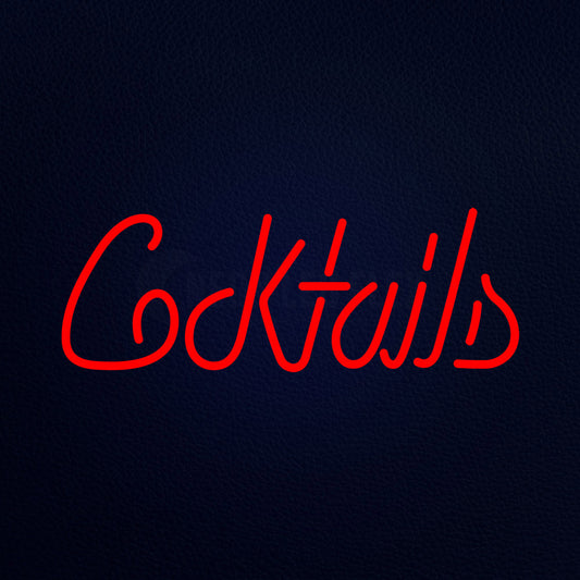 Coktail 24" x 10" LED Neon Sign