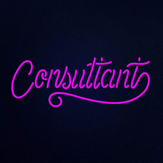 Consultant 13" x 32" LED Neon Sign