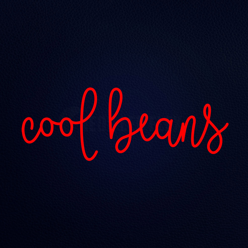 Cool Beans 13" x 32" LED Neon Sign