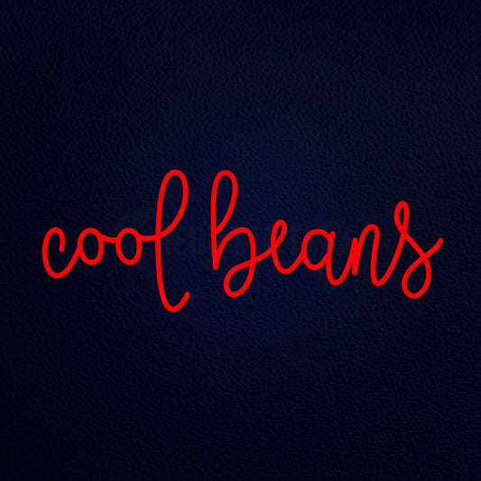 Cool Beans 13" x 32" LED Neon Sign