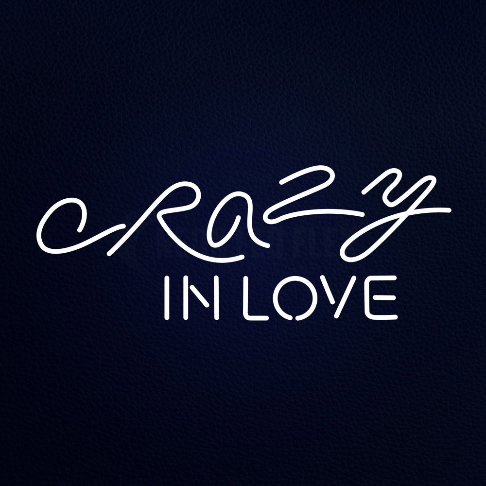 Crazy In Love 13" x 32" LED Neon Sign