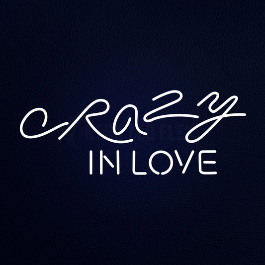 Crazy In Love 13" x 32" LED Neon Sign