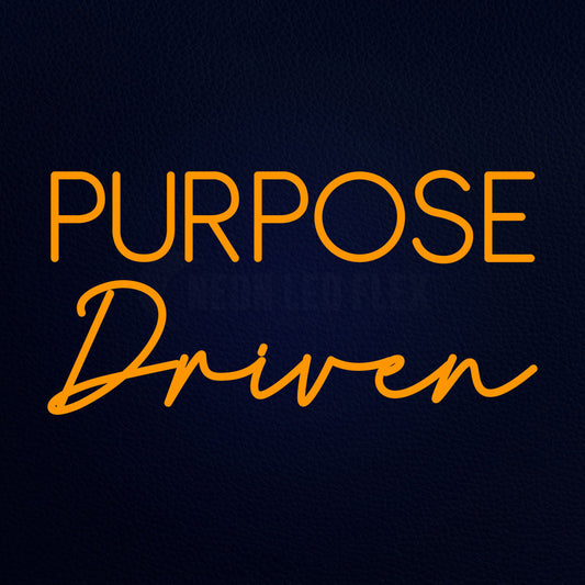 Custom Purpose Driven 28" x 15" LED Neon Sign