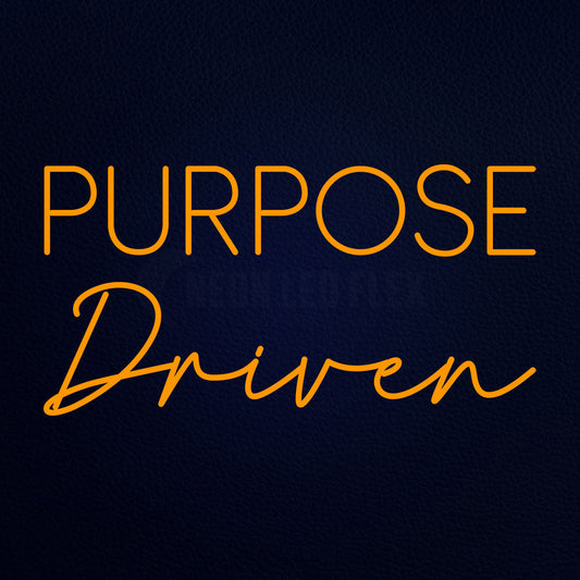 Custom Purpose Driven 37" x 20" LED Neon Sign