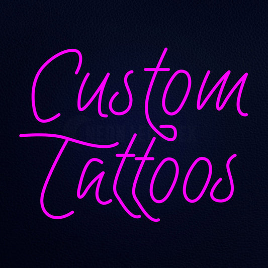 Custom Tattoos 31" x 24" LED Neon Sign