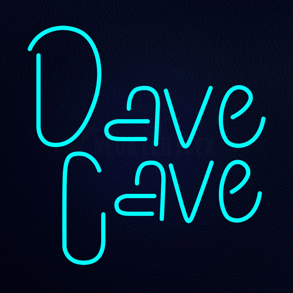 Dave Cave 24" x 24" LED Neon Sign