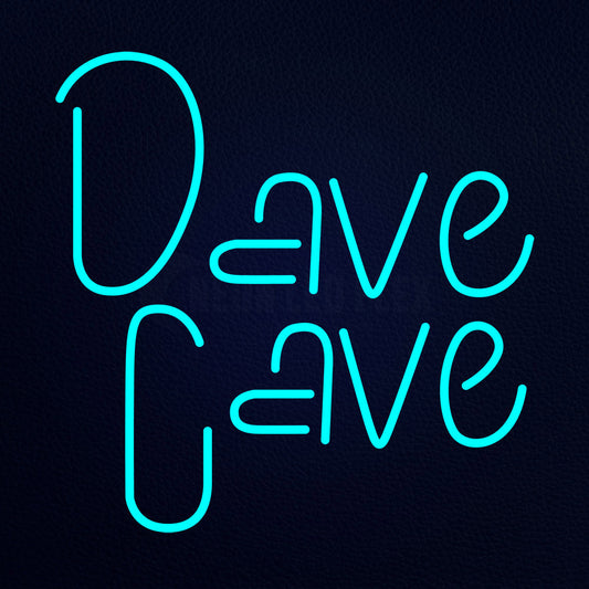 Dave Cave 24" x 24" LED Neon Sign