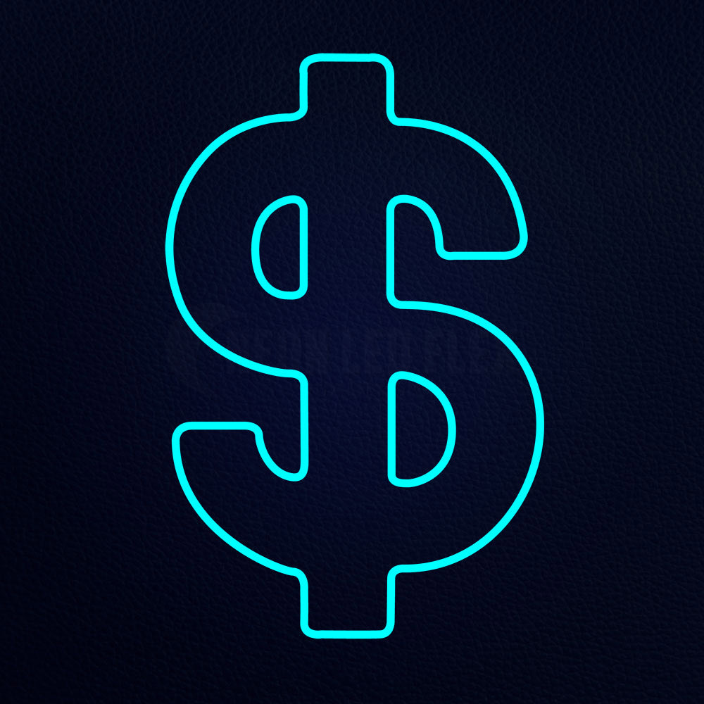 Doller 24" x 31" LED Neon Sign
