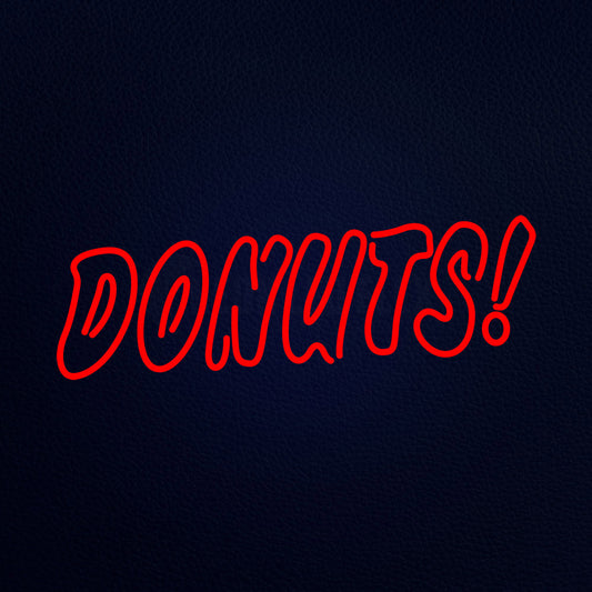 Donuts 32" x 13" LED Neon Sign