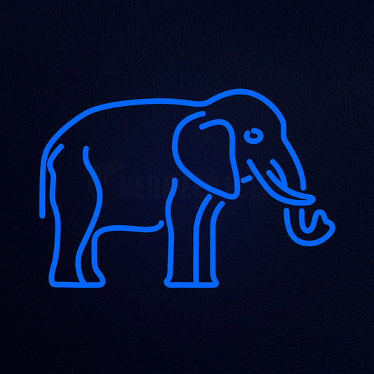 Elephant 21" x 15" LED Neon Sign