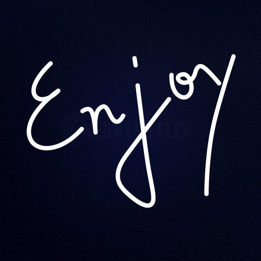 Enjoy 21" x 16" LED Neon Sign