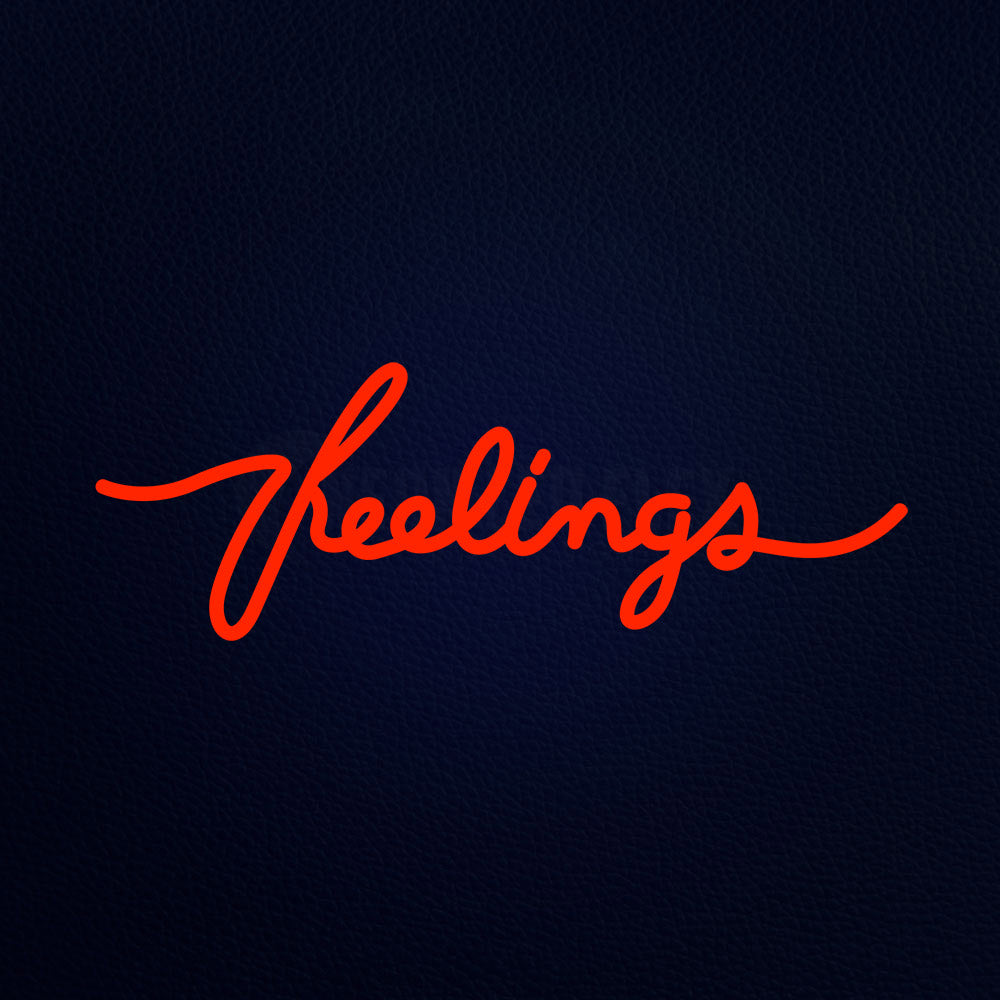 Feelings 24" x 10" LED Neon Sign