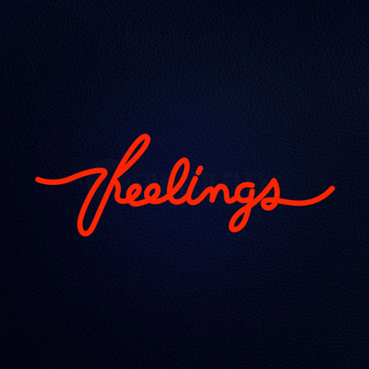 Feelings 24" x 10" LED Neon Sign