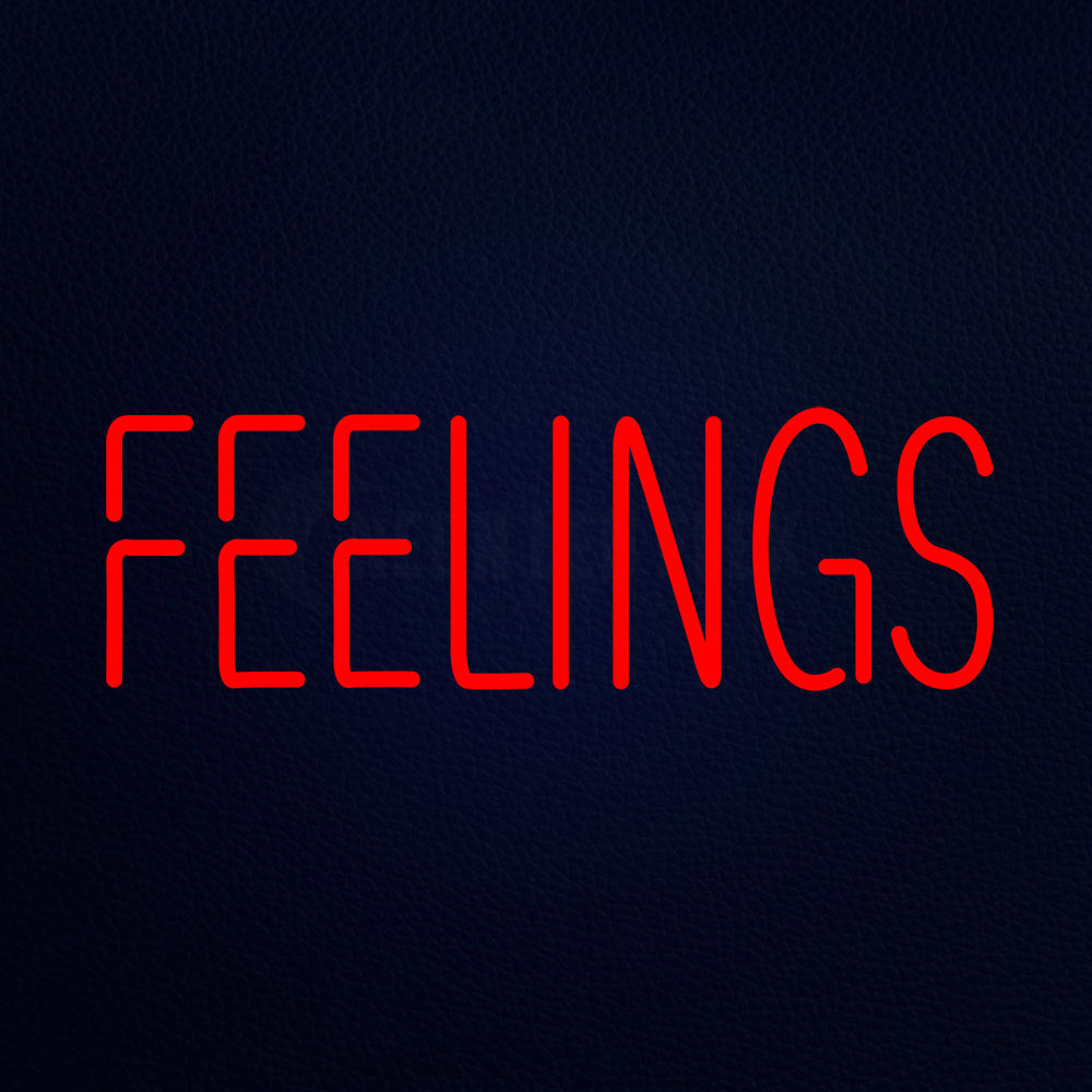 Feelings 24" x 10" LED Neon Sign