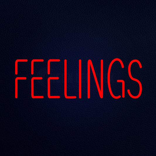 Feelings 24" x 10" LED Neon Sign