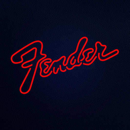 Fender Logo 30" x 17" LED Neon Sign