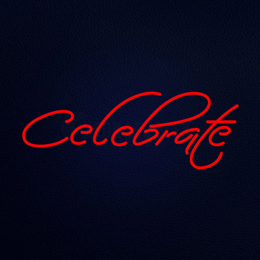 Fire Work Celebrate 32" x 13" LED Neon Sign
