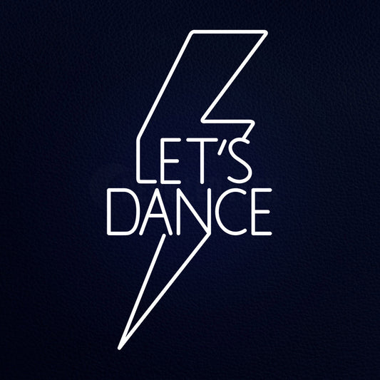 Flash Lets Dance 37" x 20" LED Neon Sign