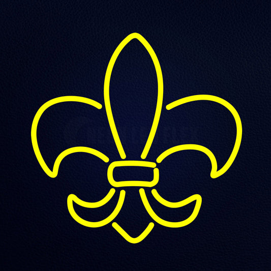 Fleur De Lis 18" x 18" LED Neon Sign