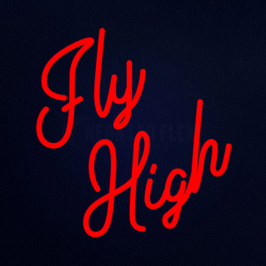 Fly High 16" x 17" LED Neon Sign