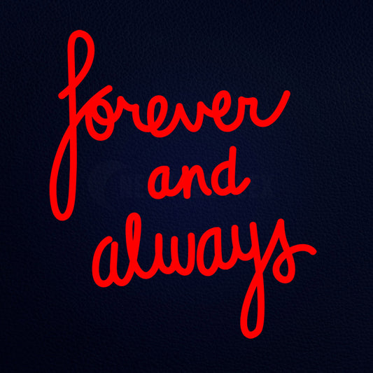 Forever And Always 17" x 19" LED Neon Sign