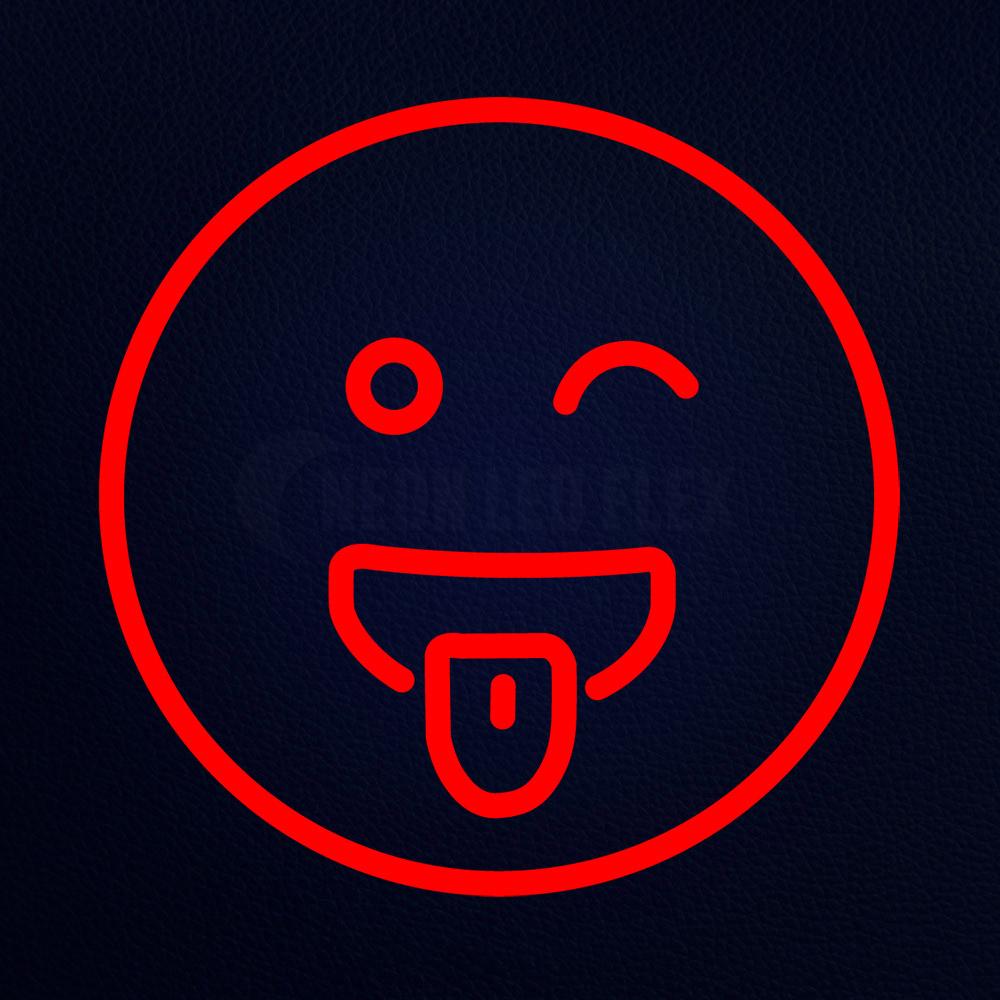 Funny Emoji 14" x 14" LED Neon Sign
