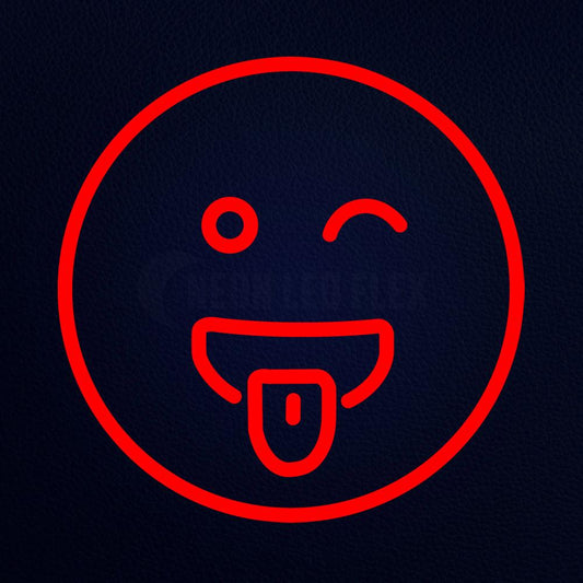 Funny Emoji 14" x 14" LED Neon Sign