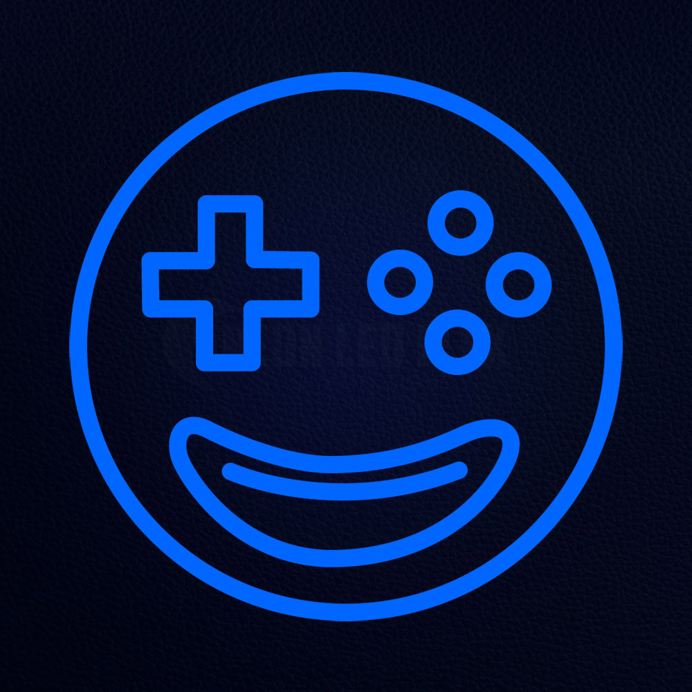 Gamer Emoji 14" x 14" LED Neon Sign