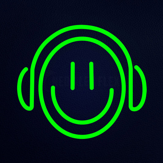 Gamer With Smile Emoji 14" x 14" LED Neon Sign