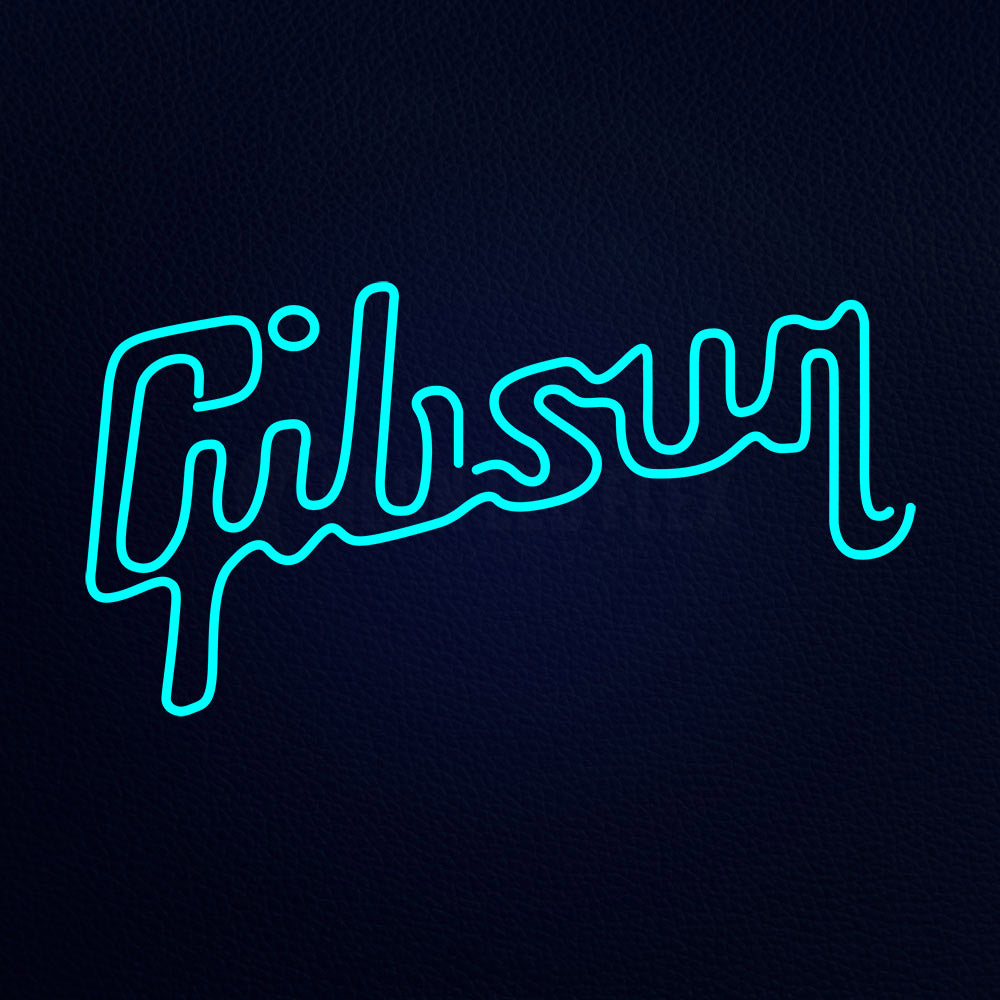 Gibson Guitar Music 37" x 20" LED Neon Sign
