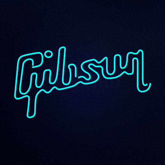 Gibson Guitar Music 37" x 20" LED Neon Sign