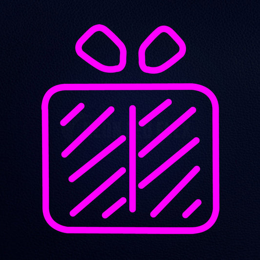 Gift Paking Emoji 14" x 14" LED Neon Sign
