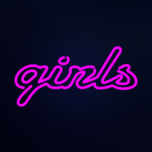 Girls 20" x 10" LED Neon Sign