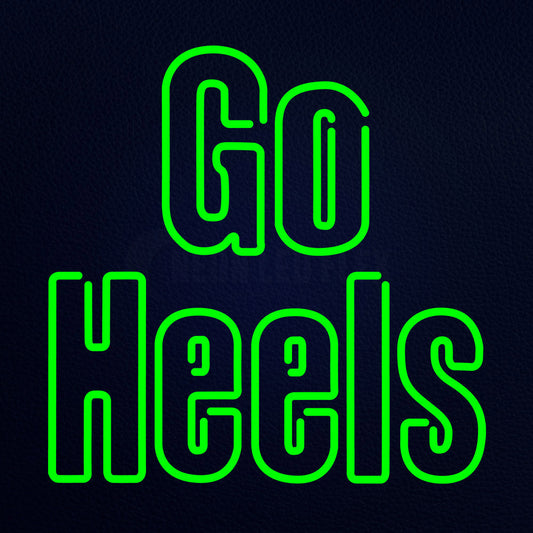 Go Heels 24" x 24" LED Neon Sign