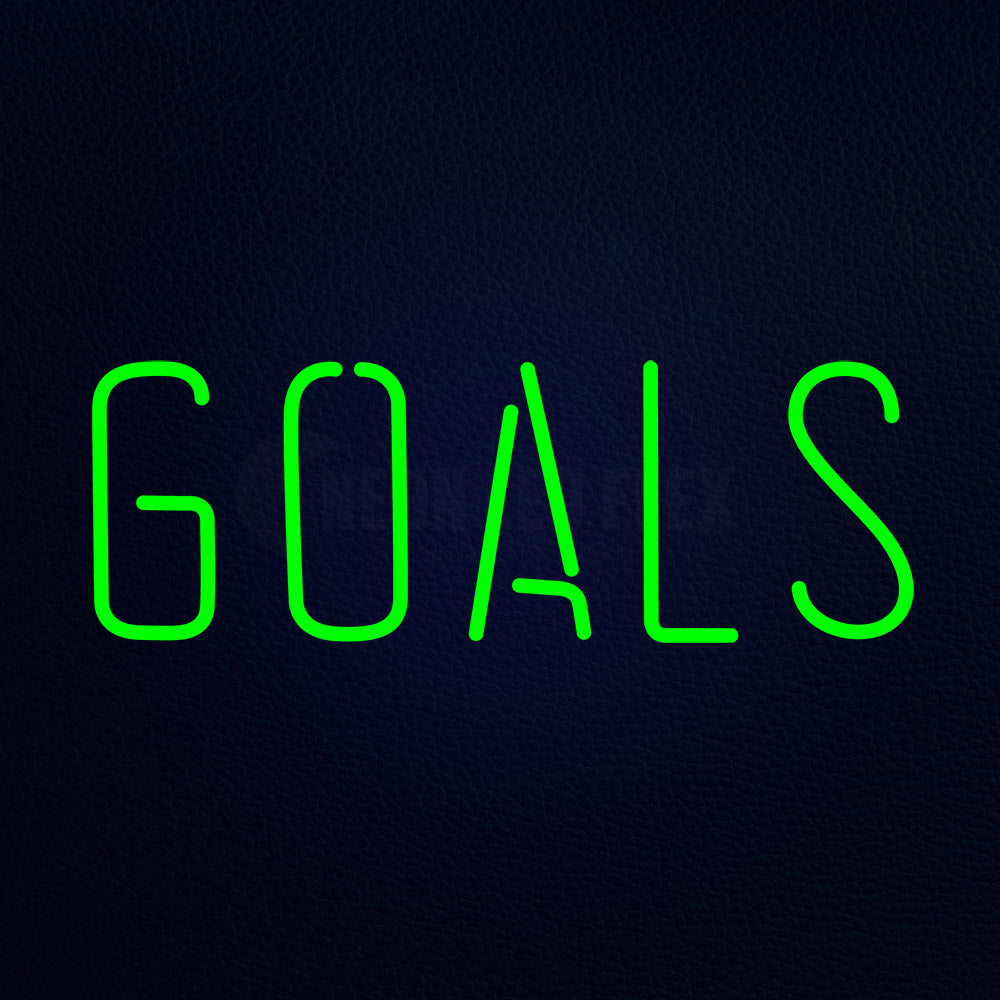 Goals 24" x 10" LED Neon Sign