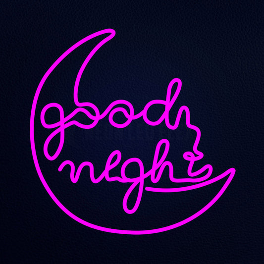 Good Night 24" x 24" LED Neon Sign
