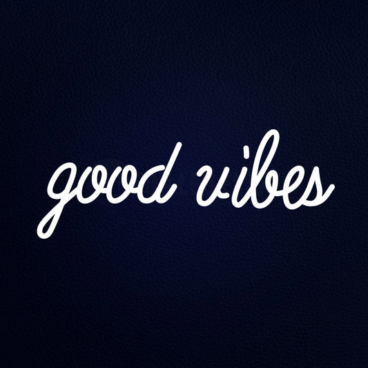 Good Vibes 24" x 10" LED Neon Sign