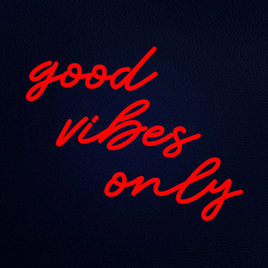 Good Vibes Only 21" x 17" LED Neon Sign