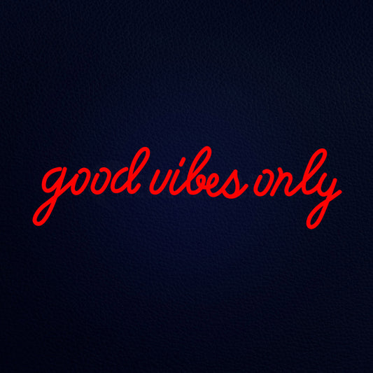 Good Vibes Only 32" x 10" LED Neon Sign