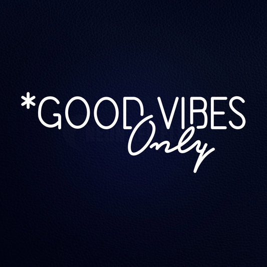 Good Vibes Only 32" x 13" LED Neon Sign