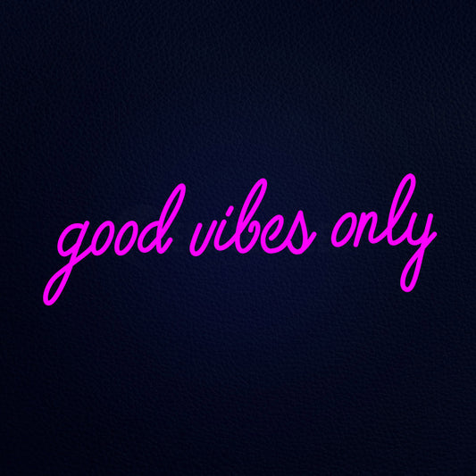 Good Vibes Only 32" x 13" LED Neon Sign