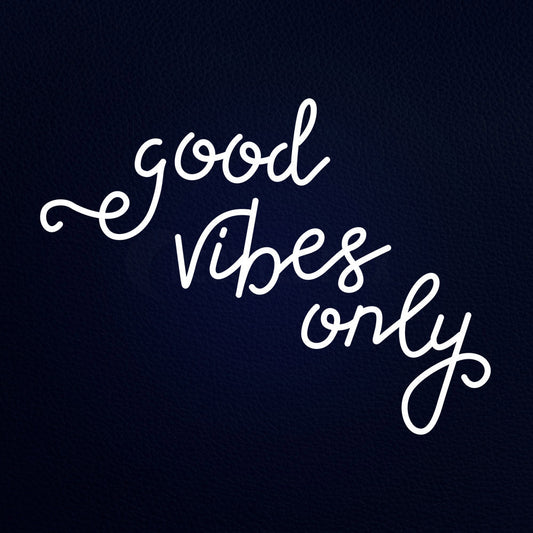 Good Vibes Only 31" x 24" LED Neon Sign