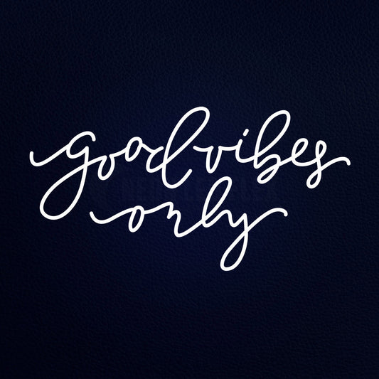 Good Vibes Only 37" x 20" LED Neon Sign