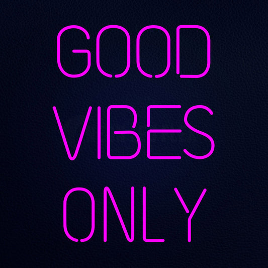 Good Vibes Only 24" x 31" LED Neon Sign