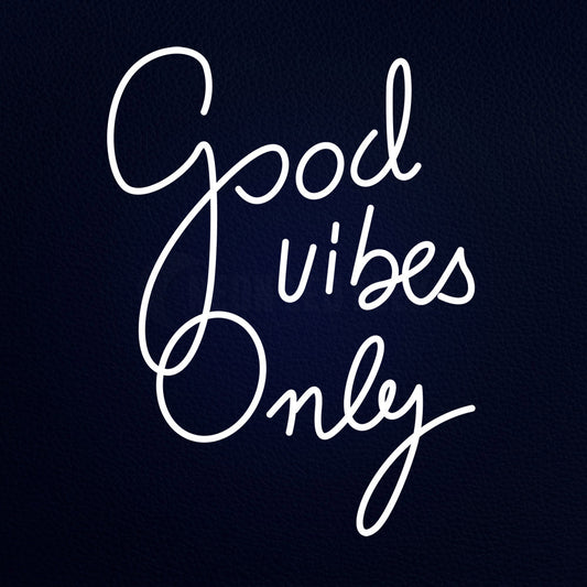 Good Vibes Only 31" x 24" LED Neon Sign