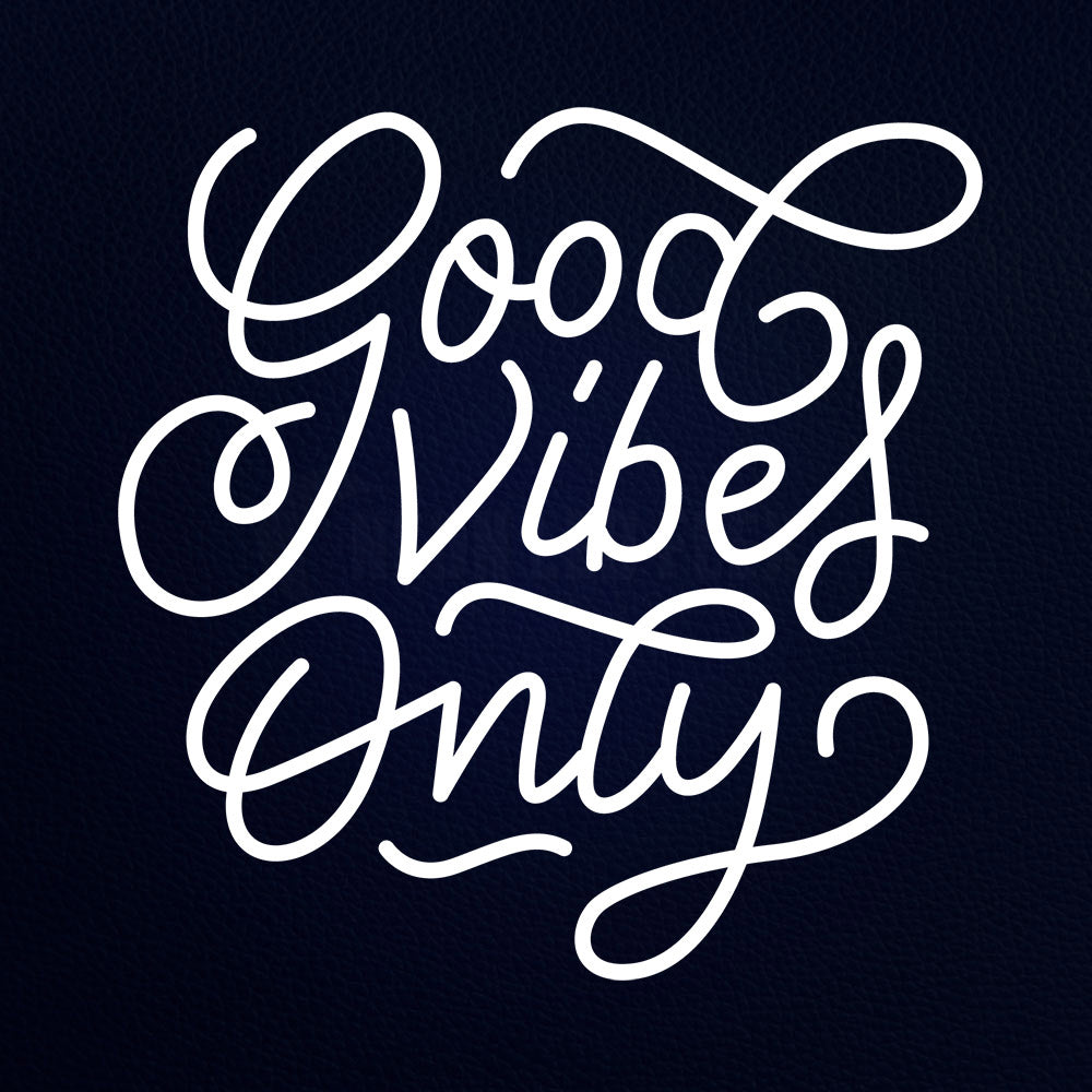 Good Vibes Only 24" x 24" LED Neon Sign