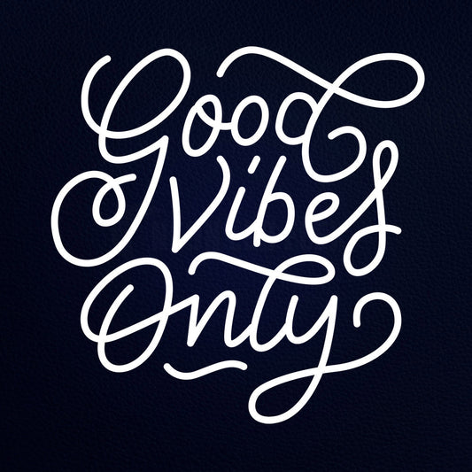 Good Vibes Only 24" x 24" LED Neon Sign